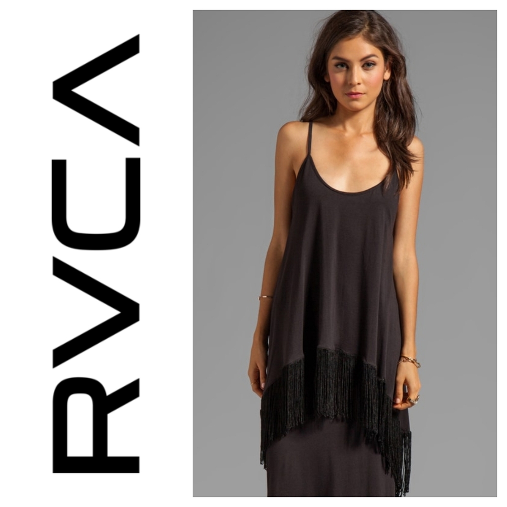 RVCA Black Fringe Vagari Dress
